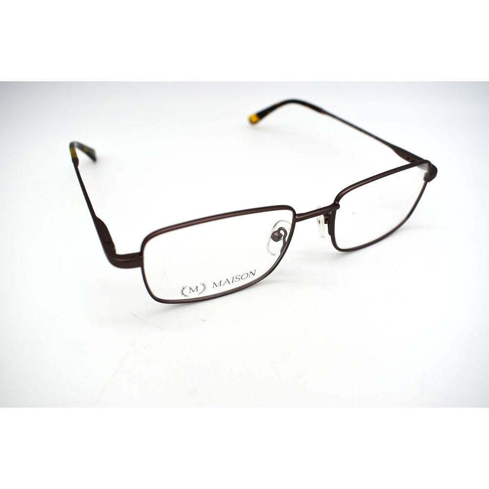 MAISON Steve Gunmetal 53-18-145mm Men's Rectangle Eyewear / Eyeglass FRAMES ONLY